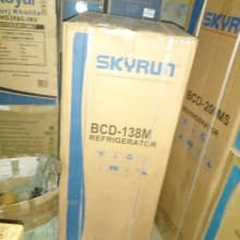 Skyrun 138L double door fridge and freezer