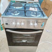 Maxi 50X50 4-in-1 durable silver colour gas cooker