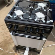 Kenstar black colour gas cooker 1eletric 3 gas burners