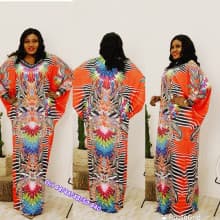 Digital Printed Kaftan Exclusive Long Dress for Plus Size Women