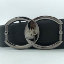 Quality  female Black  leather belts of different design