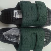Robeto Cavalli Male Slippers, Foot Wears Rubber, Slides Green in different sizes