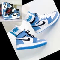 Nike Air Jordan - White and Blue