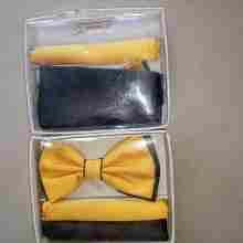 Quality cotton material Pocket Square and Bowtie  for Men