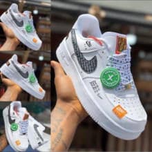 Nike Airforce 1 White Customized Sneakers