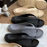 RUBBER SLIPPERS FOR MEN (CREAM, ASH AND BLACK)