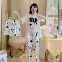 Moo Quality cotton cartoon character night wear- in different sizes