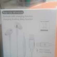 Earbuds with Charging function  white color,  durable wired earpiece