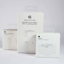 Durable White iPhone 25W USB Charger/ Adapter