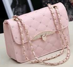 Female Mini Baby  pink colour  ladies handbag