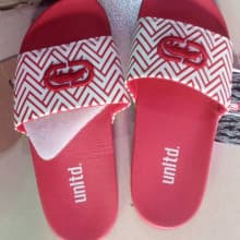 UnLtd Men Palm, slippers, rubber male Slides, foot wears in  red