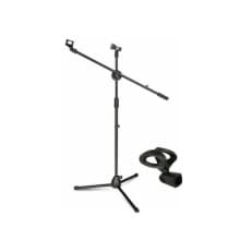 Adjustable Mic Stand with 2 Microphone Holder