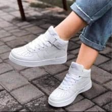 White Sports Trendy Lace-up Sneakers Available in Sizes 38-41
