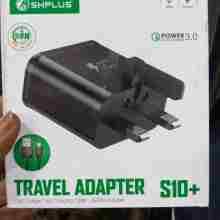 Quality Black Shplus Power Travel Adapter S10+