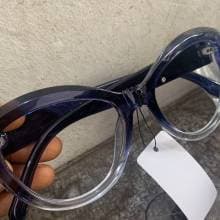 Quality Blue and white big frame glasses