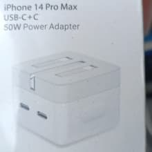 Durable White iPhone 14 Pro Max Charger