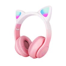 Cute Cat design headset pick color,  durable quality headphones , sound earphones