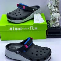 HIGH Quality Rubber CROCS For MEN Available in Different Sizes - Black
