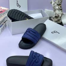 Blue Trendy and Sleek MEN Rubber Slides in Different Sizes