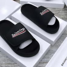 Balenciaga Sleek MEN Designer Slides in Different Sizes - Black