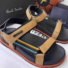 Paul Smith Men Quality Leather Strap Sandals Available in Different Sizes - Brown