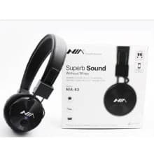 Superb sounds without wires NIA X3 black color, durable wireless earphones
