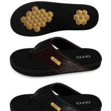 Gucci Men Quality Leather Slip-on Slippers Available in Different Sizes - Black