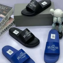 Balenciaga MEN DESIGNER RUBBER SLIDES Available in Different Sizes and Colours