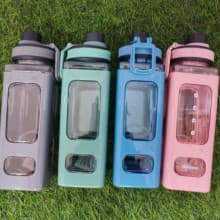 Plastic Water  Can Bottle Flask- in different colours