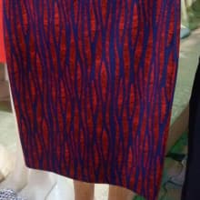 Quality female multicolour pattern design cotton corporate skirt for ladies
