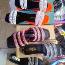 Ladies Fashion Zara flat Slippers, Female Foot Wears in different colors