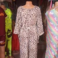 Ladies Leopard Jumpsuit Dress
