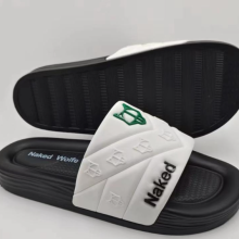 Naked Wolfe MEN Rubber Slides Available in Different Colours and Sizes 40 -45 - White