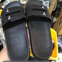 All Black UNiSEX RUBBER SLIDES Available in Different Sizes, Wholesale Quantity and price - Black