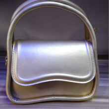 Quality Gold Leather mini casual Ladies Hand Bag