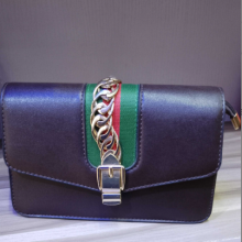 Quality shining Brown Leather stock Gucci Hand Bag For Ladies